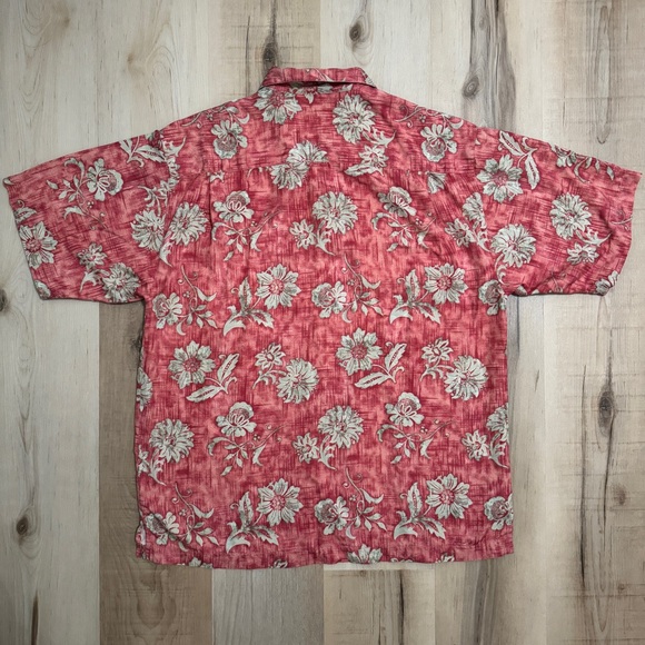 Tommy Bahama Silk Short Sleeve Shirt Medium Floral - Picture 2 of 6